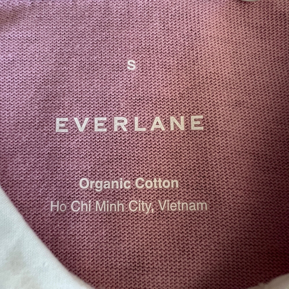Everlane Organic Polo Dress Womens Small Short Sleeve Lilac - Picture 2 of 12